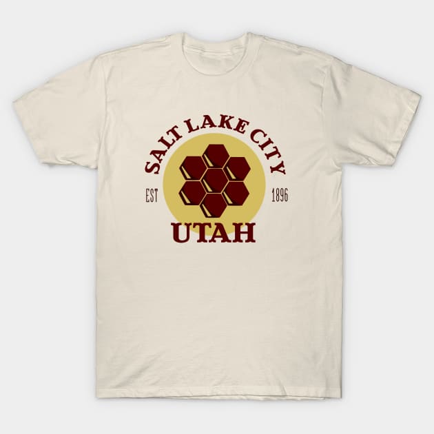 Salt Lake City Utah, Beehive State T-Shirt by TaliDe